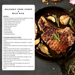 Balsamic Porkchop Dinner