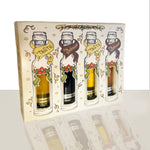 10 COUNT HOLIDAY GIFT PACK: 4 100 ML Stephanie VER 3 - Greek EVOO, California EVOO, 25 Star Dark BV, 25 Star White BV