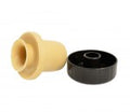 Cap - Silicon Black Bartop with Pourspout 19.5mm (50 Pack)